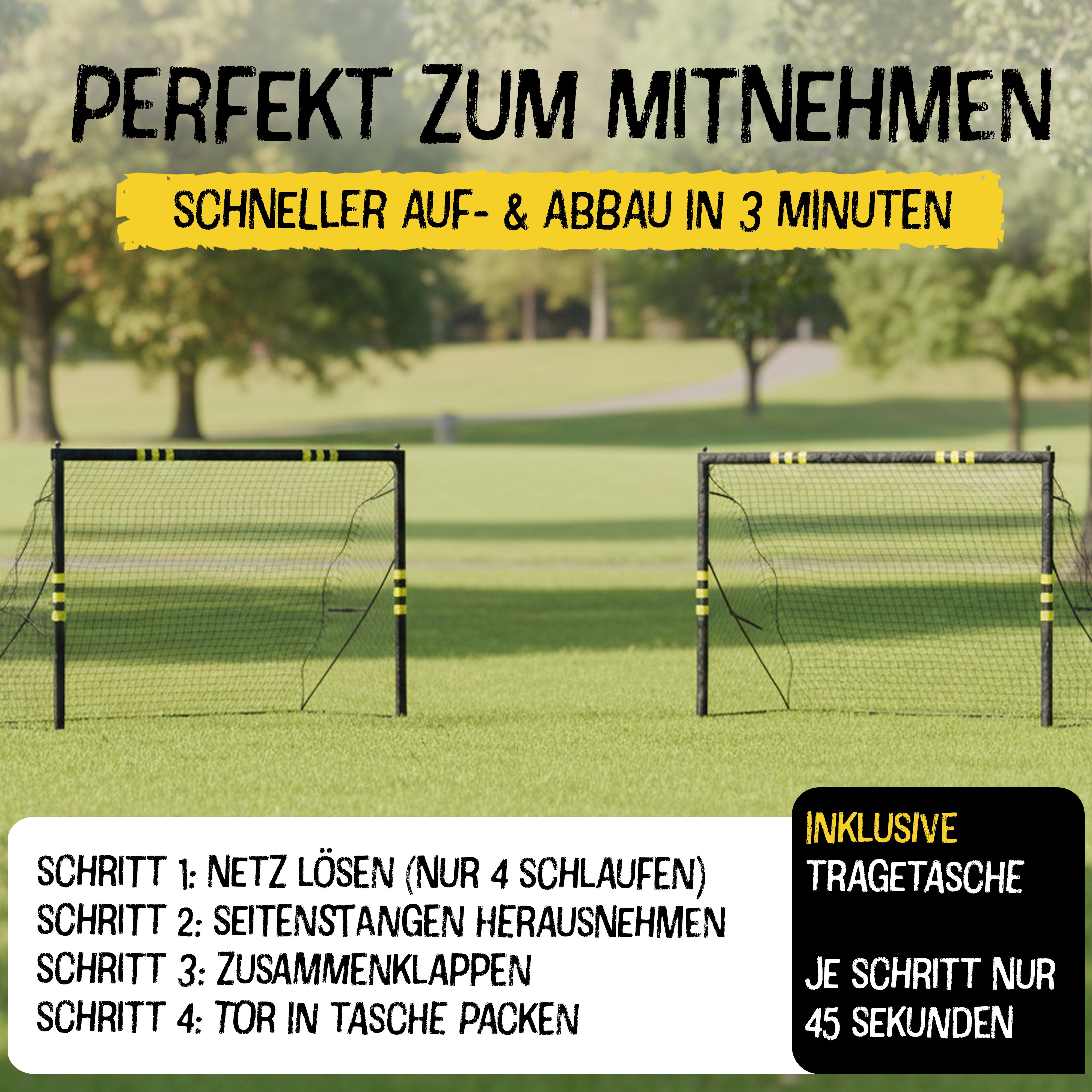 Fußballtor Goal Go L - 150x240cm