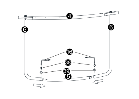Ersatzteile Pauschale Trampolin (6x6, 3x5, 1x1016)