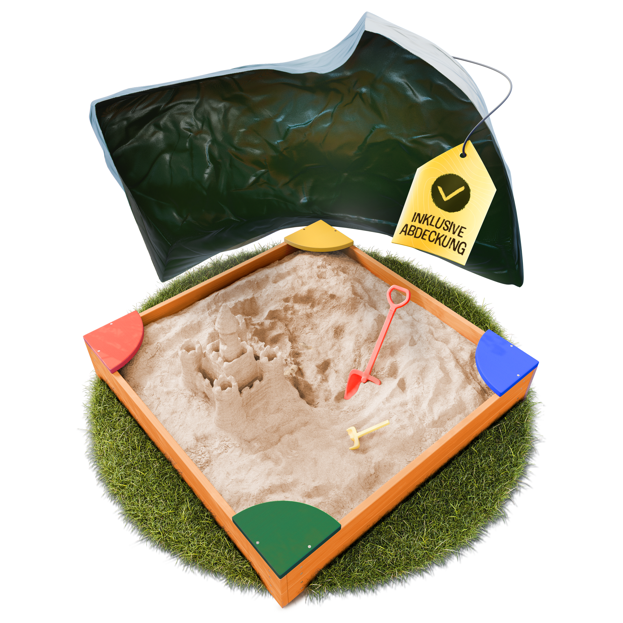 Sandkasten Basic M - 120x120cm