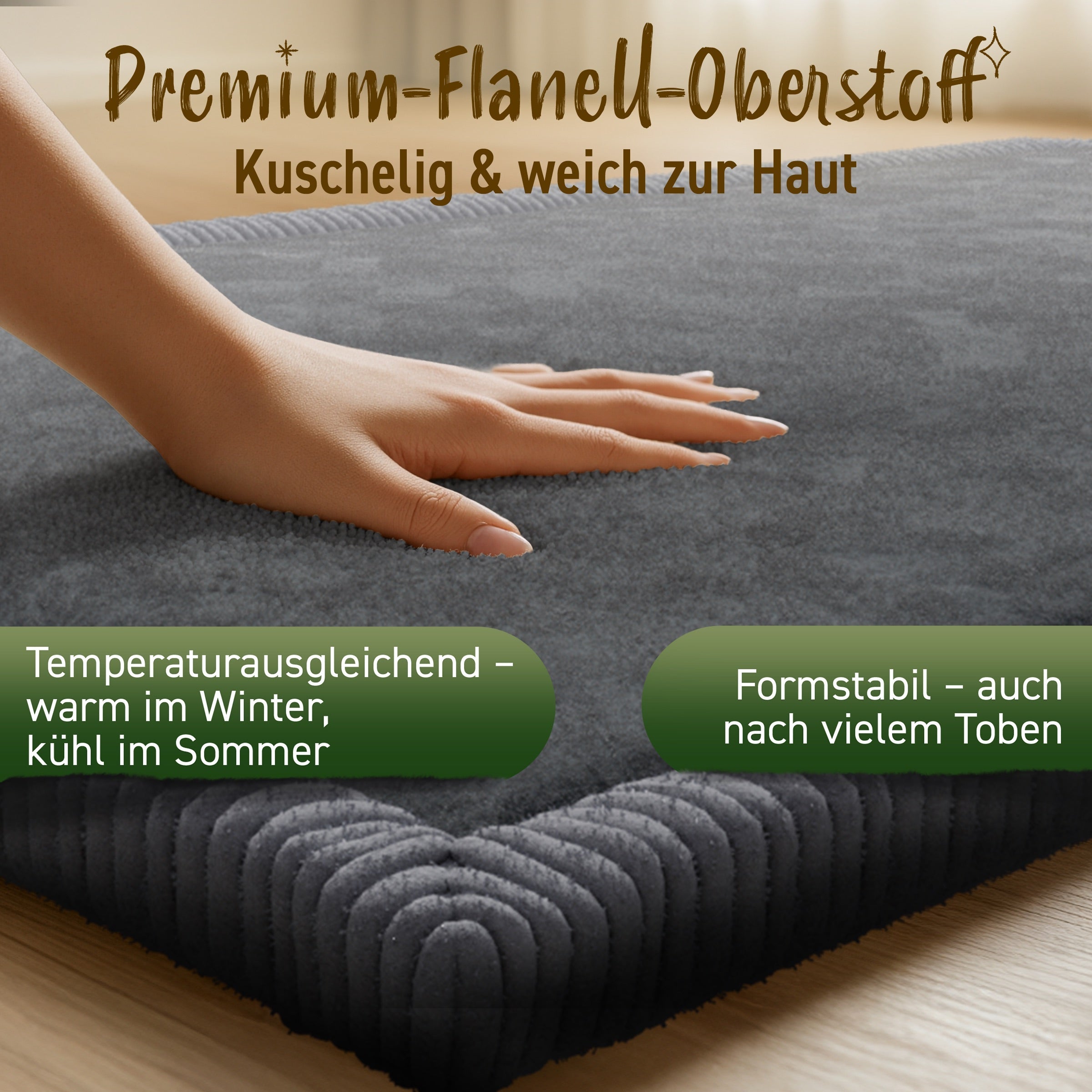 Kinderteppich - M - 140x200cm - Anthrazit