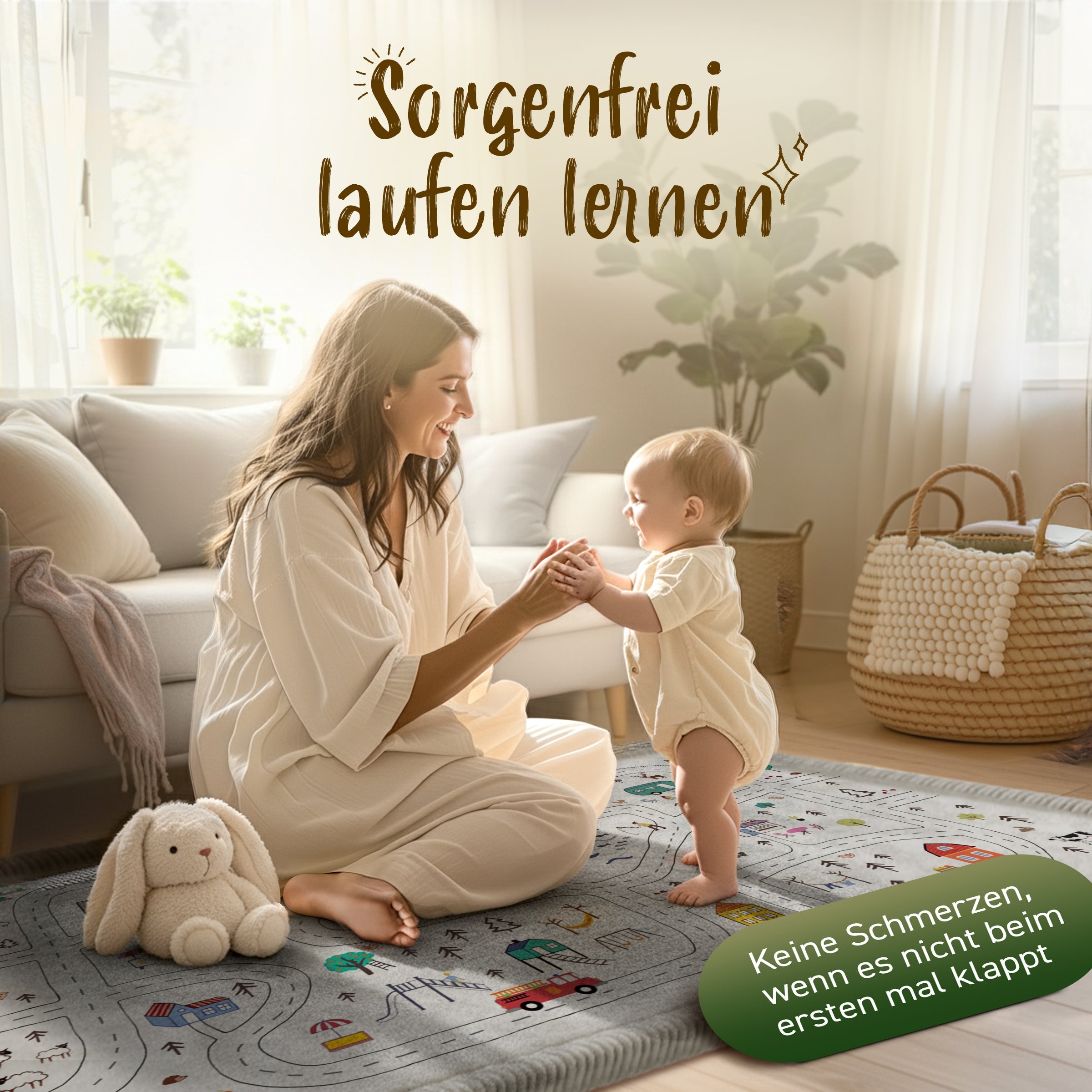 Kinderteppich - S - 80x150cm - Autos