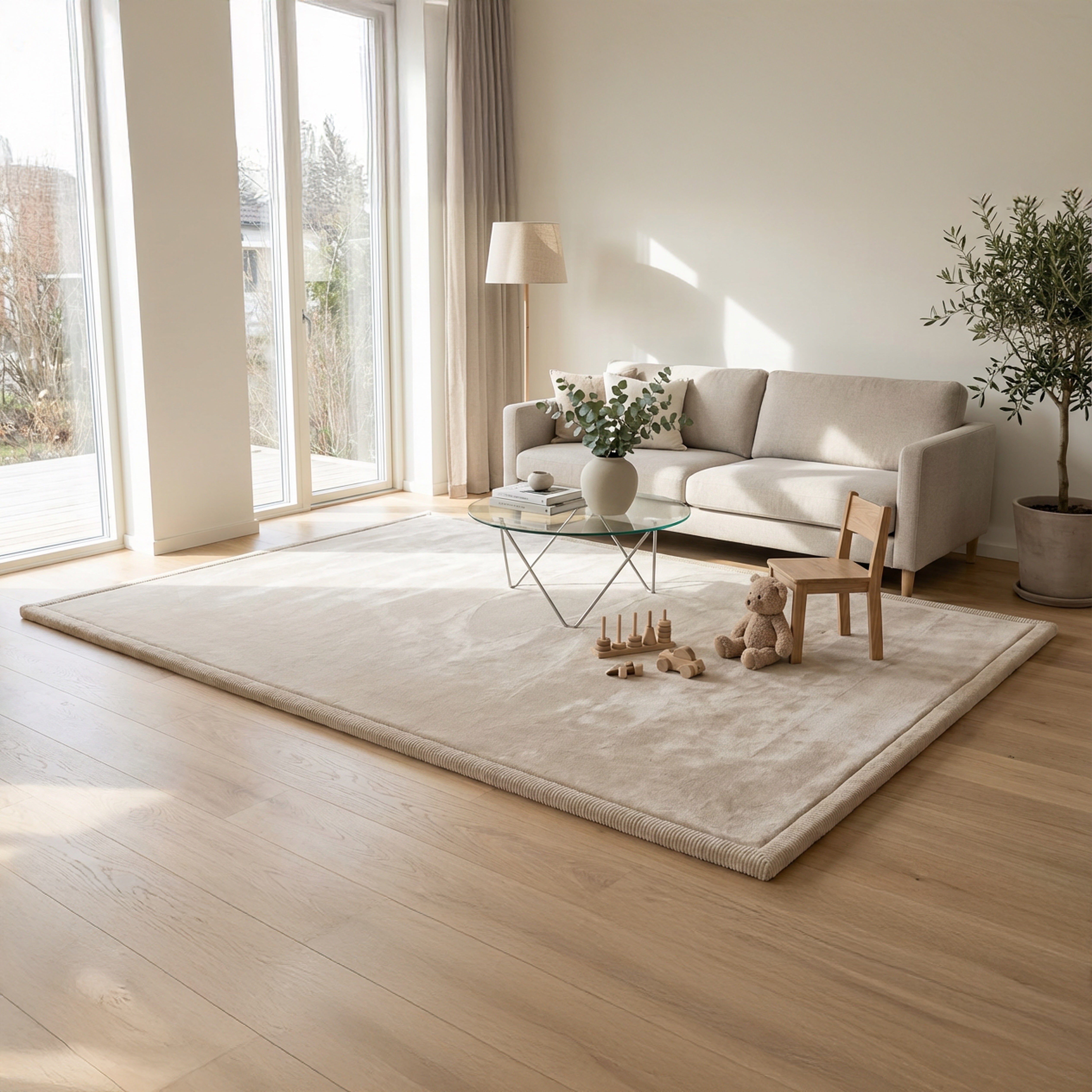 Beige - L - 160x230cm - Bild 1