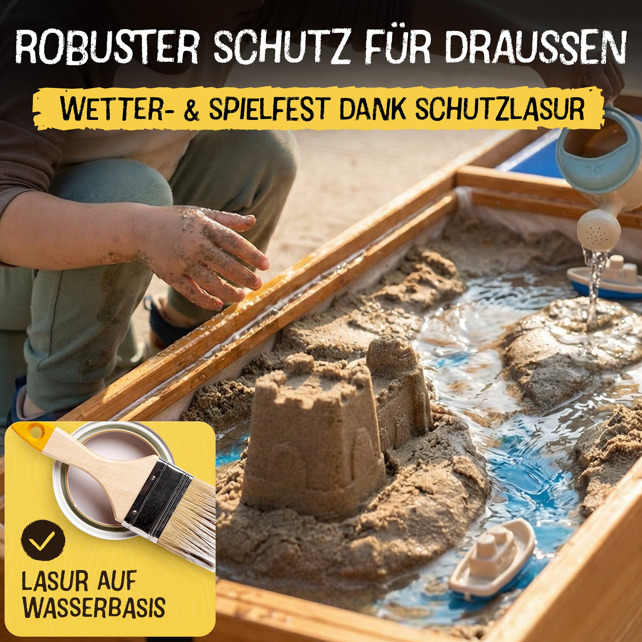 Sandkasten Balkon L - 150x40cm