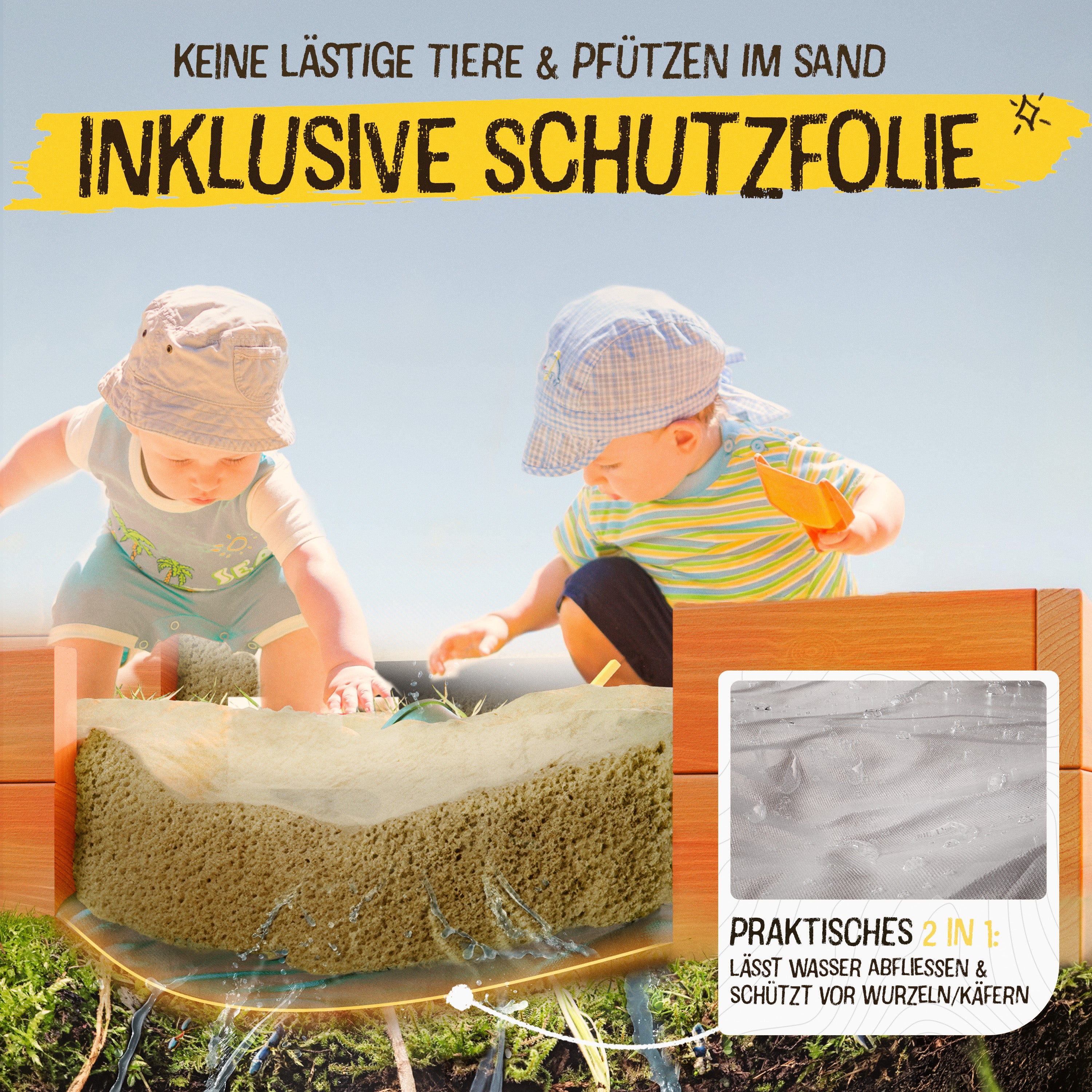 Sandkasten Balkon L - 150x40cm