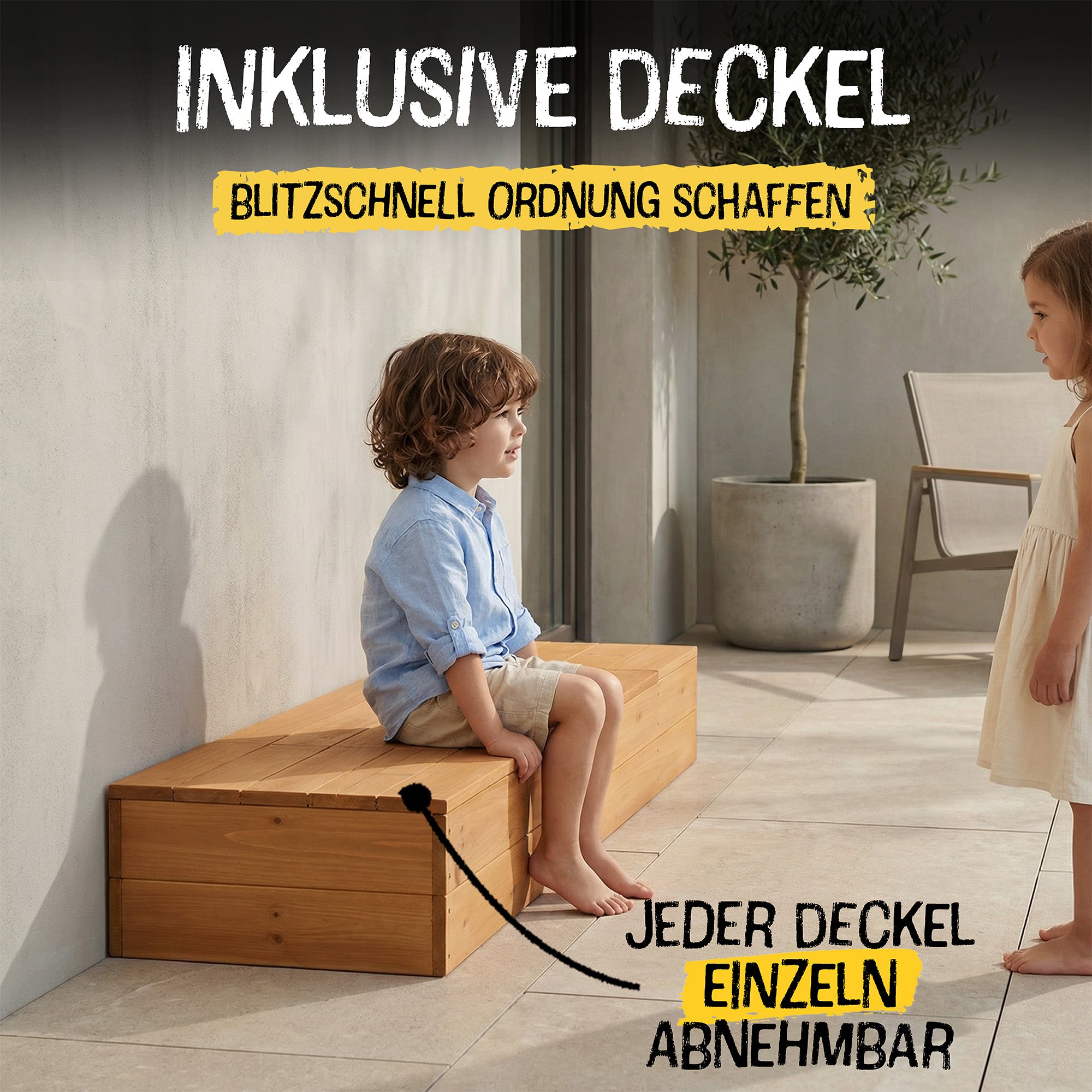 Sandkasten Balkon M - 120x40cm