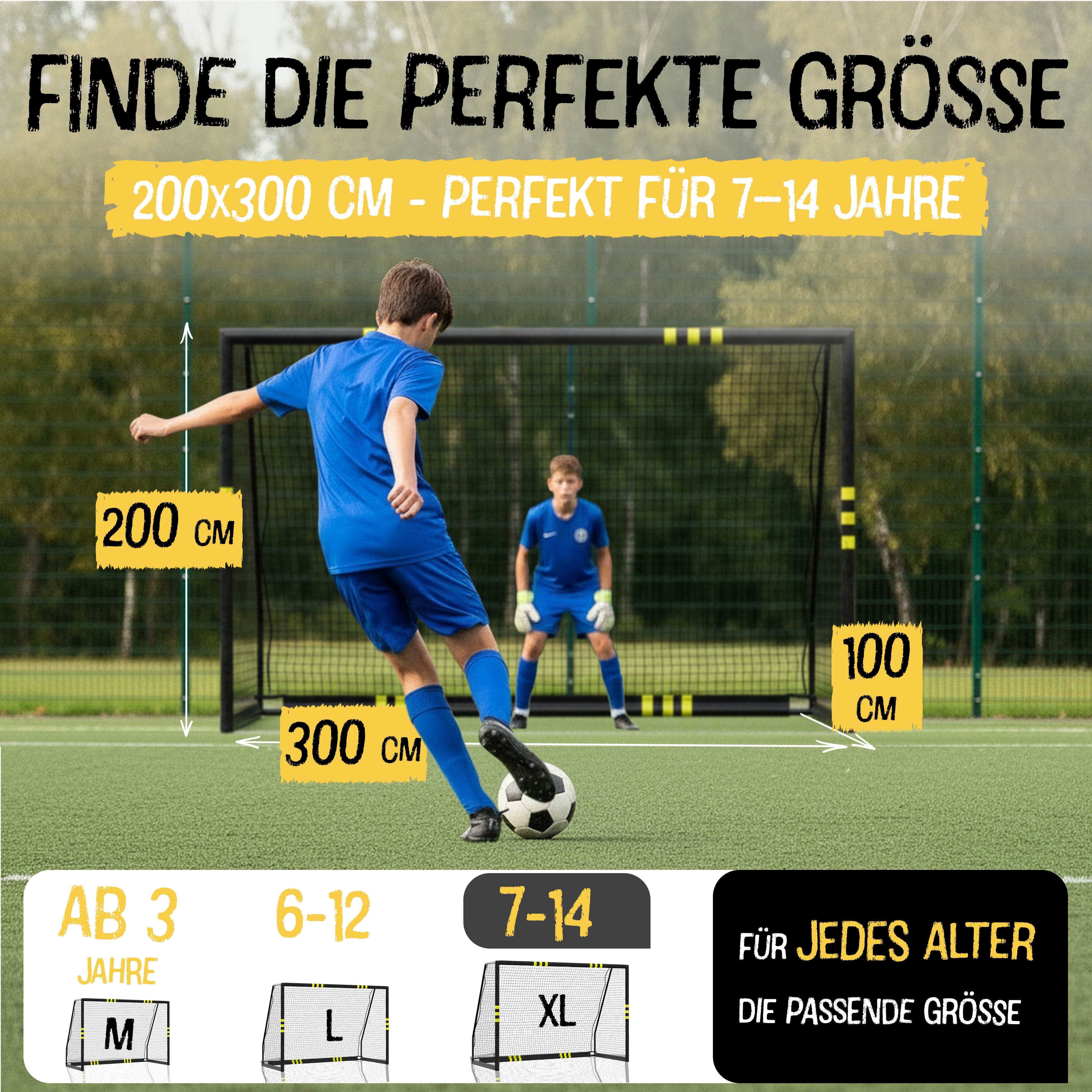 Fußballtor Goal Garden XL - 200x300cm