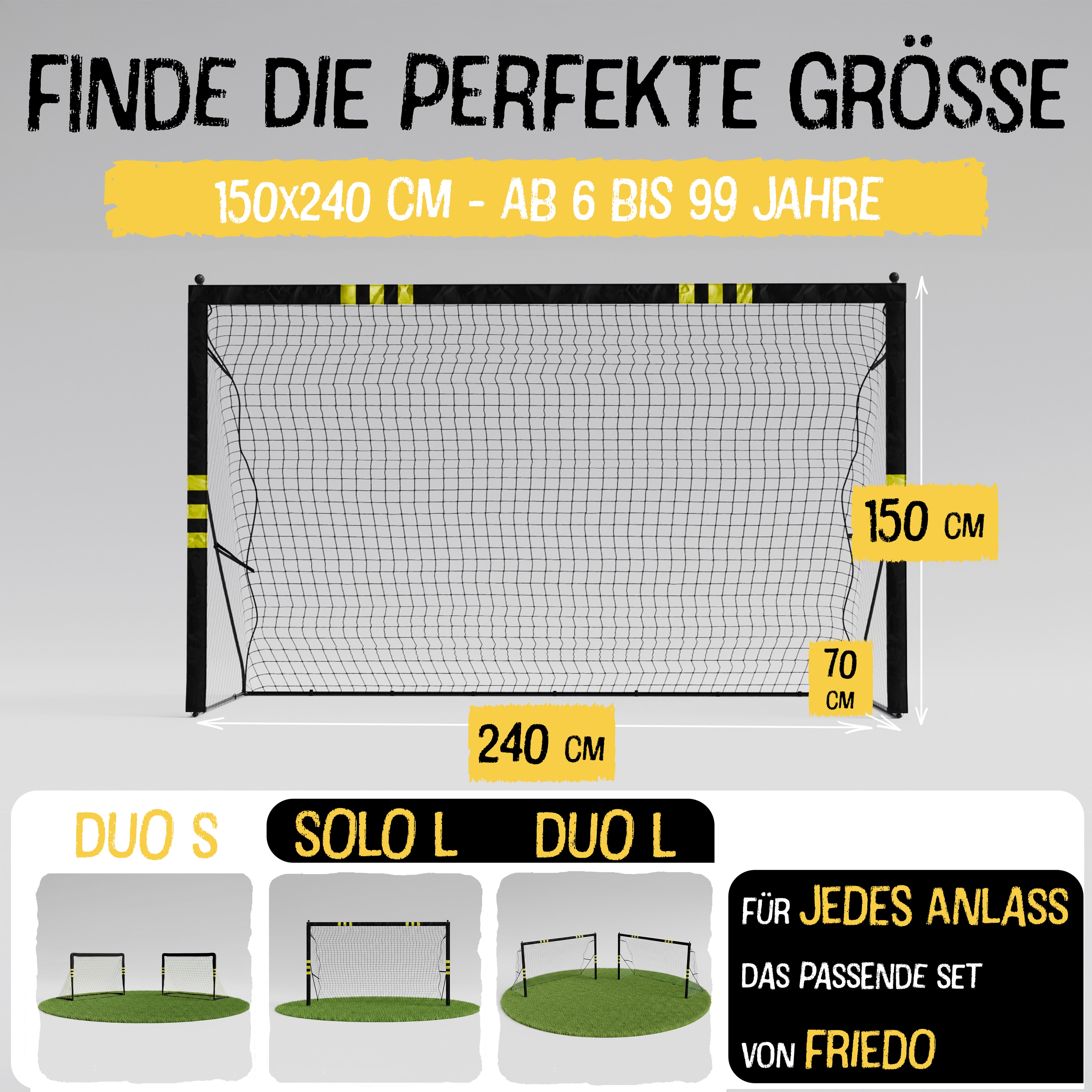 Fußballtor Goal Go Duo L - 150x240cm