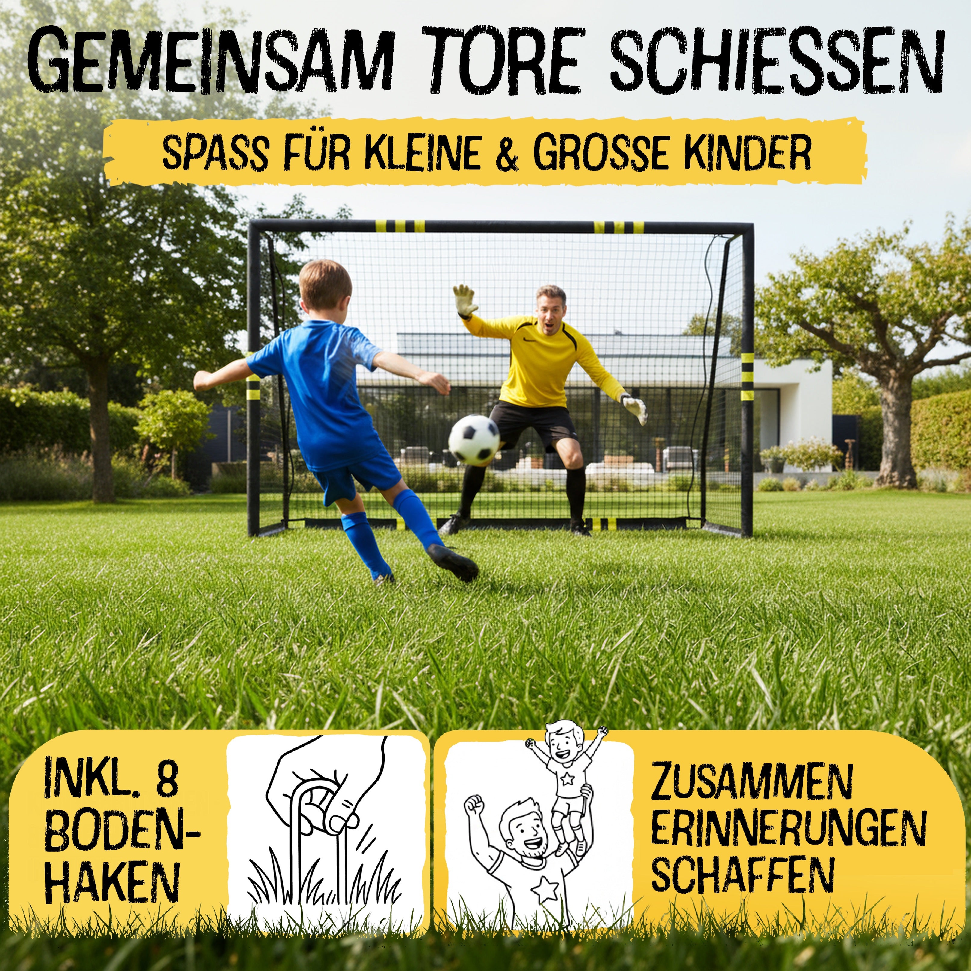 Fußballtor Goal Garden XL - 200x300cm