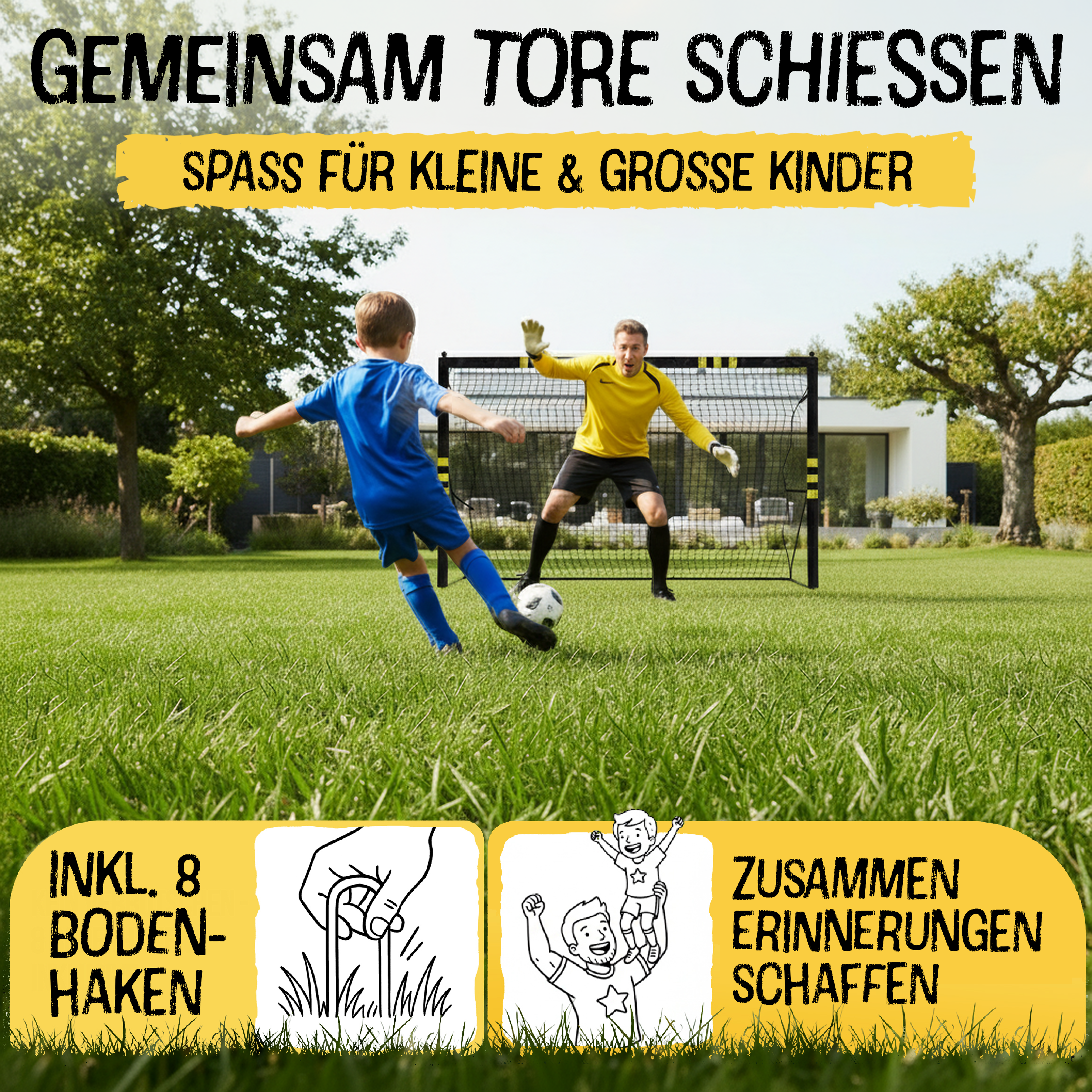 Fußballtor Goal Go Duo L - 150x240cm