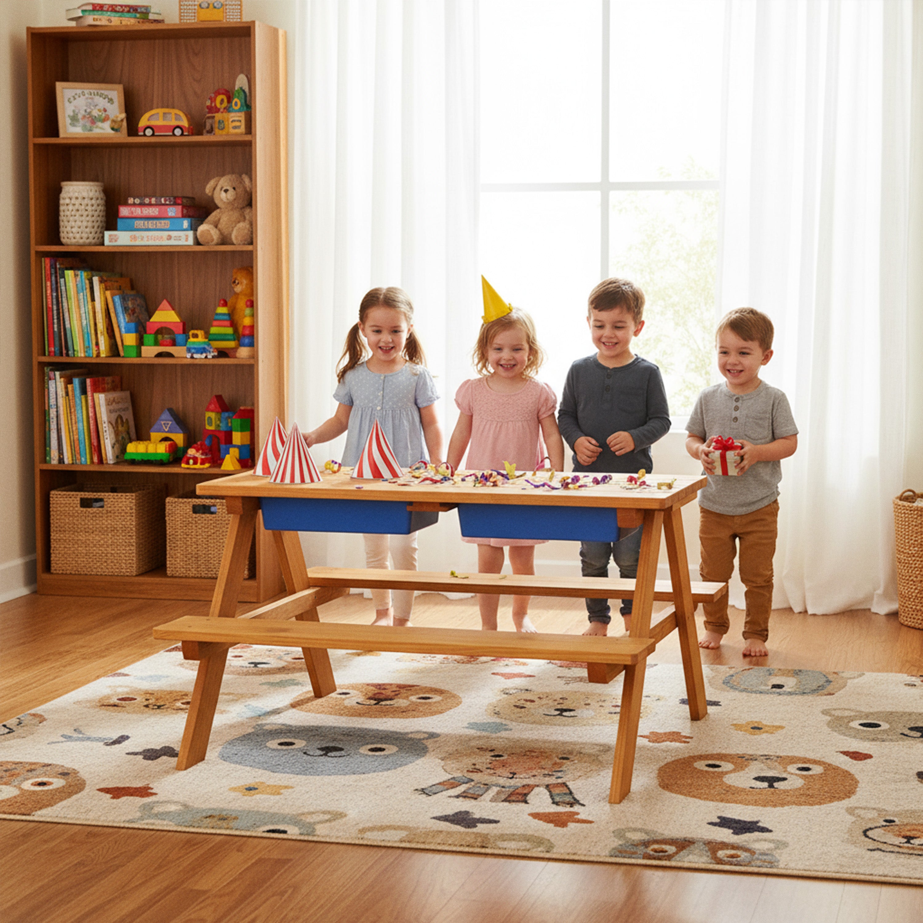 Kindersitzgruppe 2in1 - Matscht- & Basteltisch