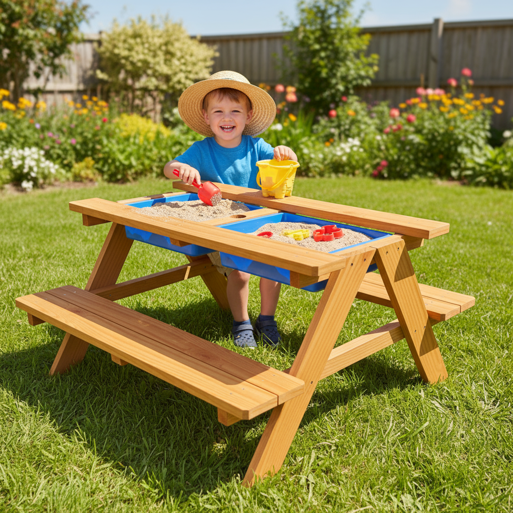 Kindersitzgruppe 2in1 - Matscht- & Basteltisch