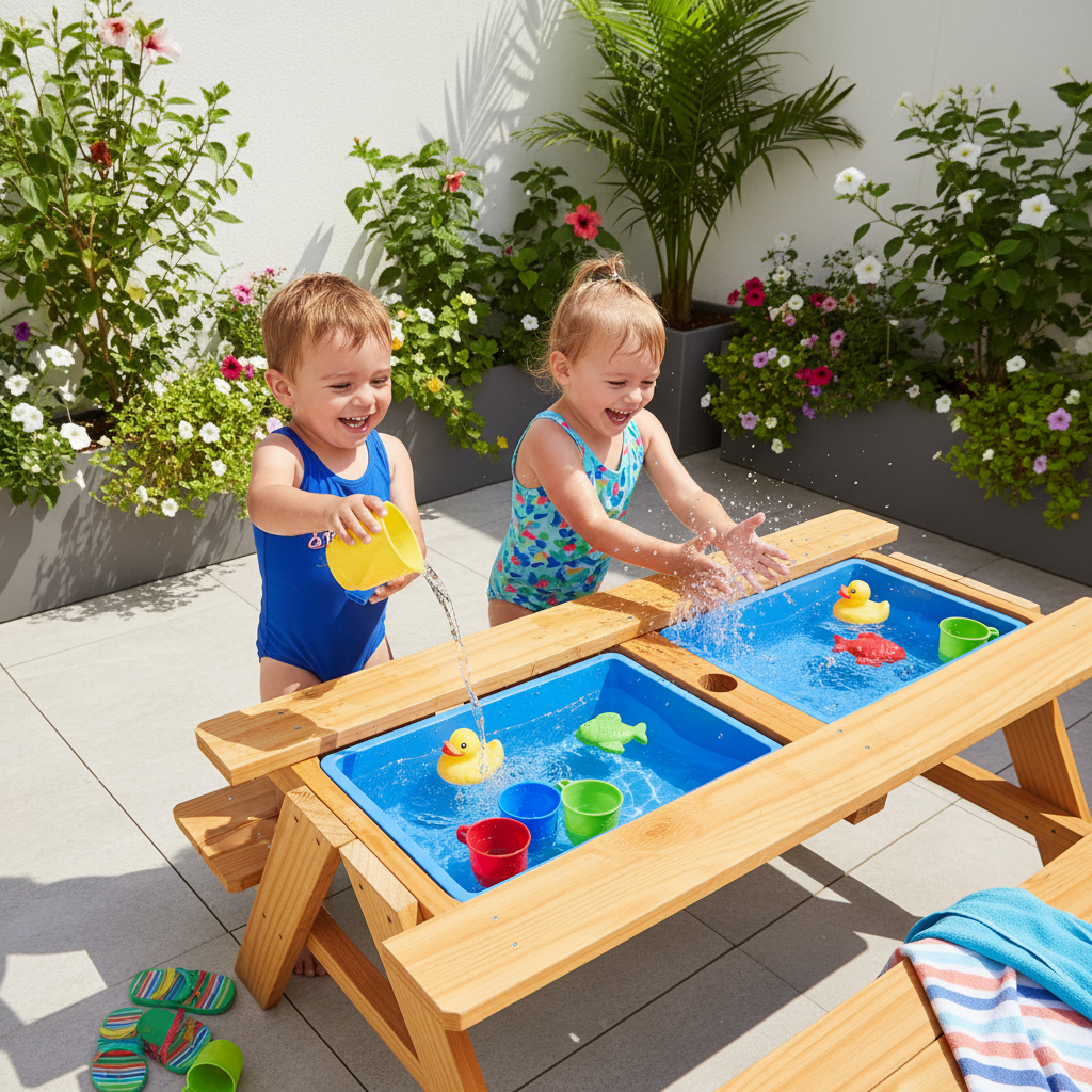 Kindersitzgruppe 2in1 - Matscht- & Basteltisch