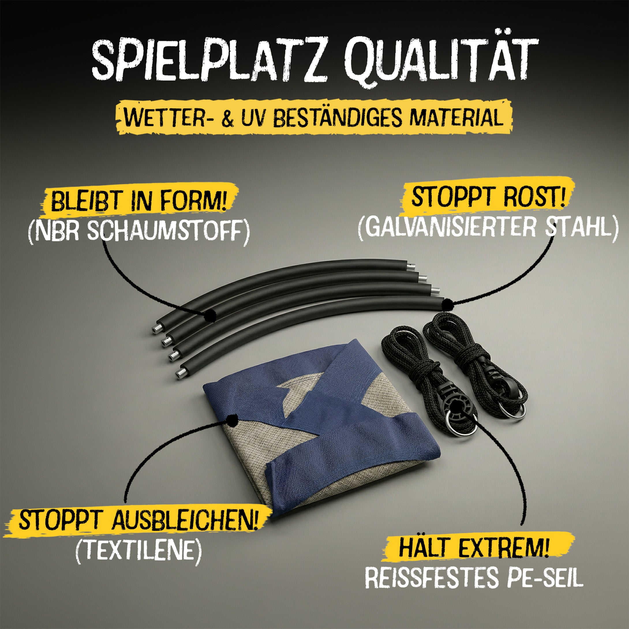 Nestschaukel Blau L - 110cm
