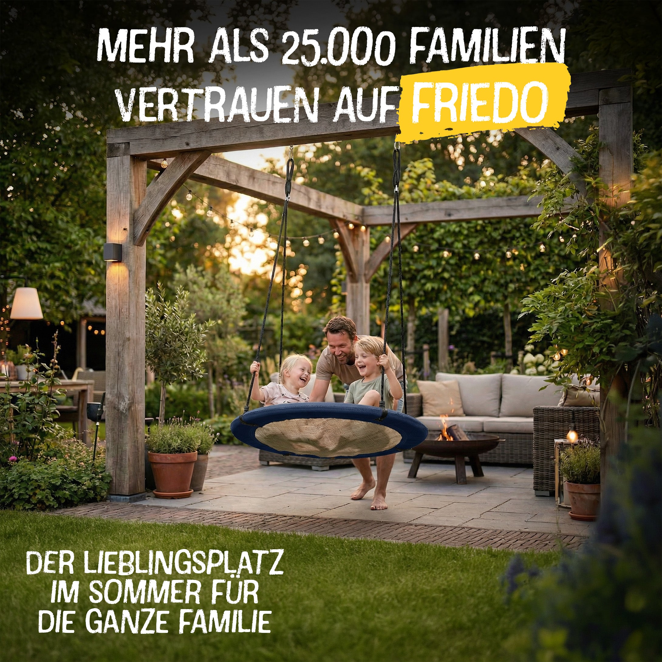 Nestschaukel Blau L - 110cm