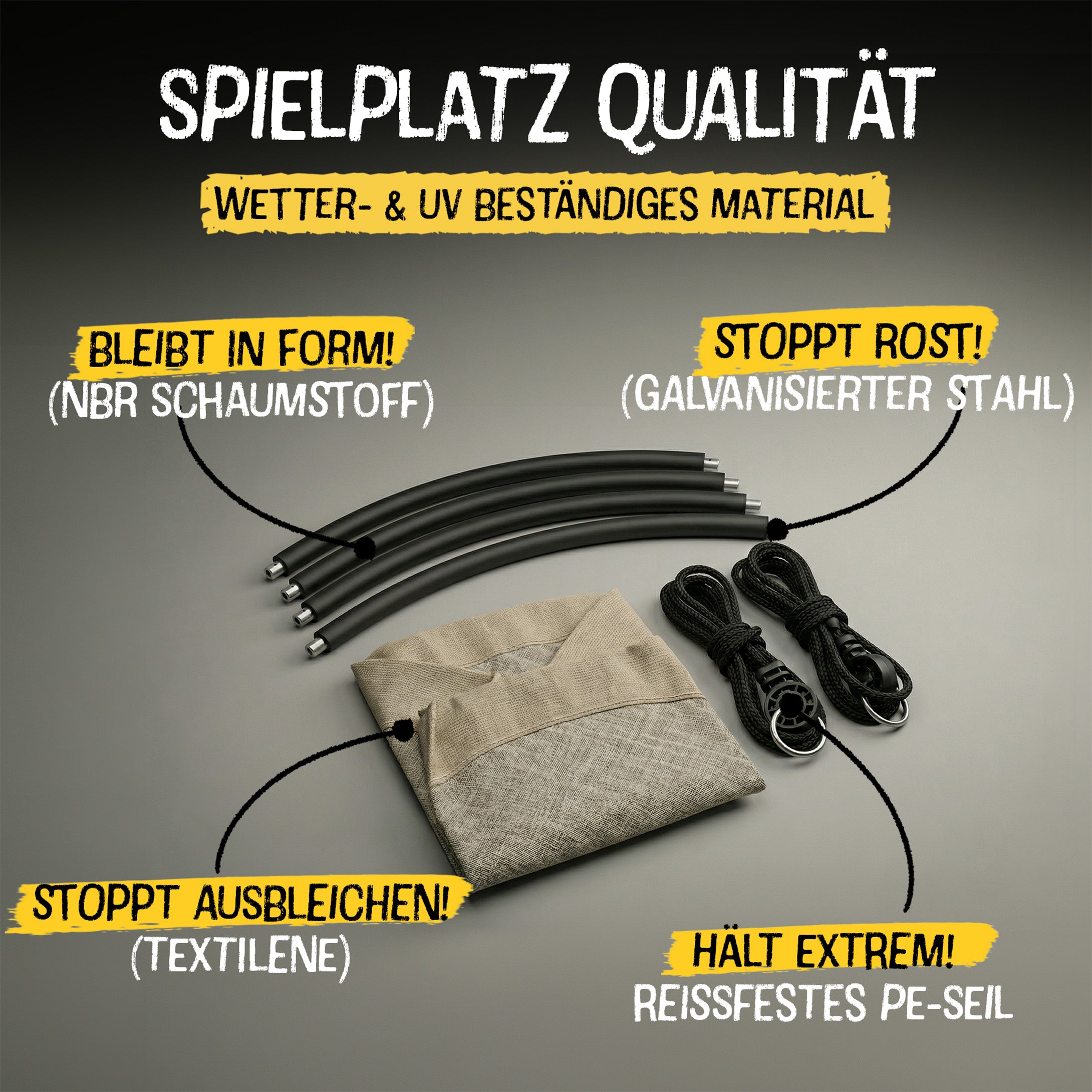 Nestschaukel Taupe M - 90cm
