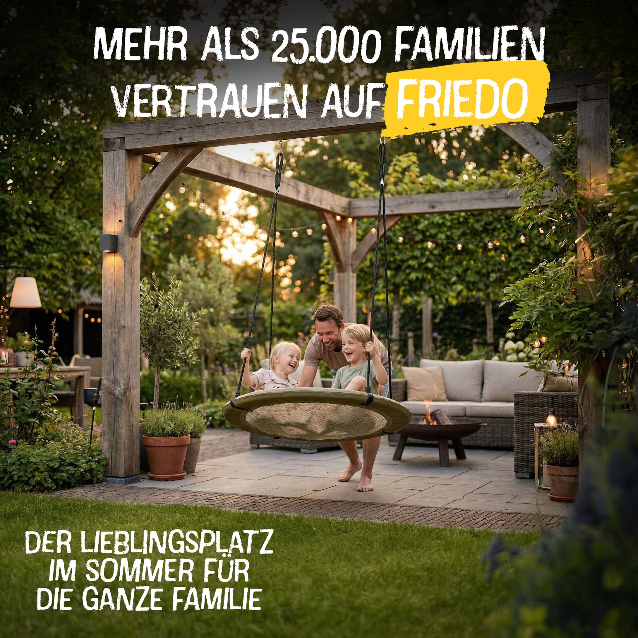 Nestschaukel Taupe M - 90cm