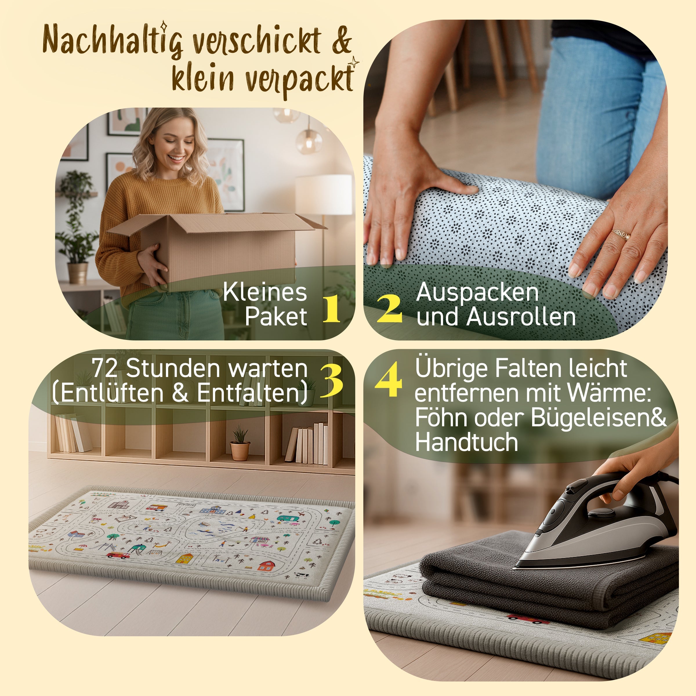 Kinderteppich - M - 140x200cm - Autos