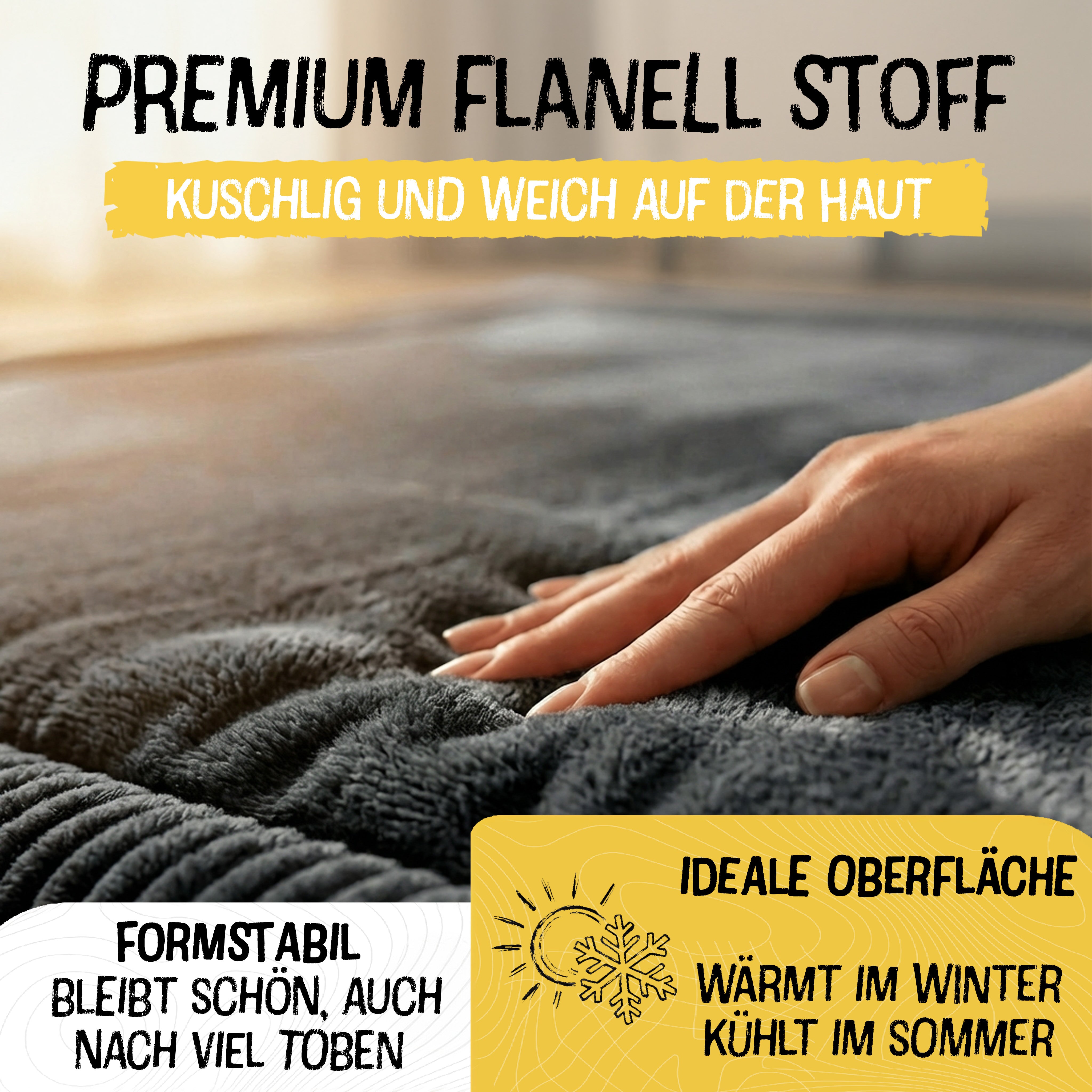 Anthrazit - Rund - 150cm - Bild 6