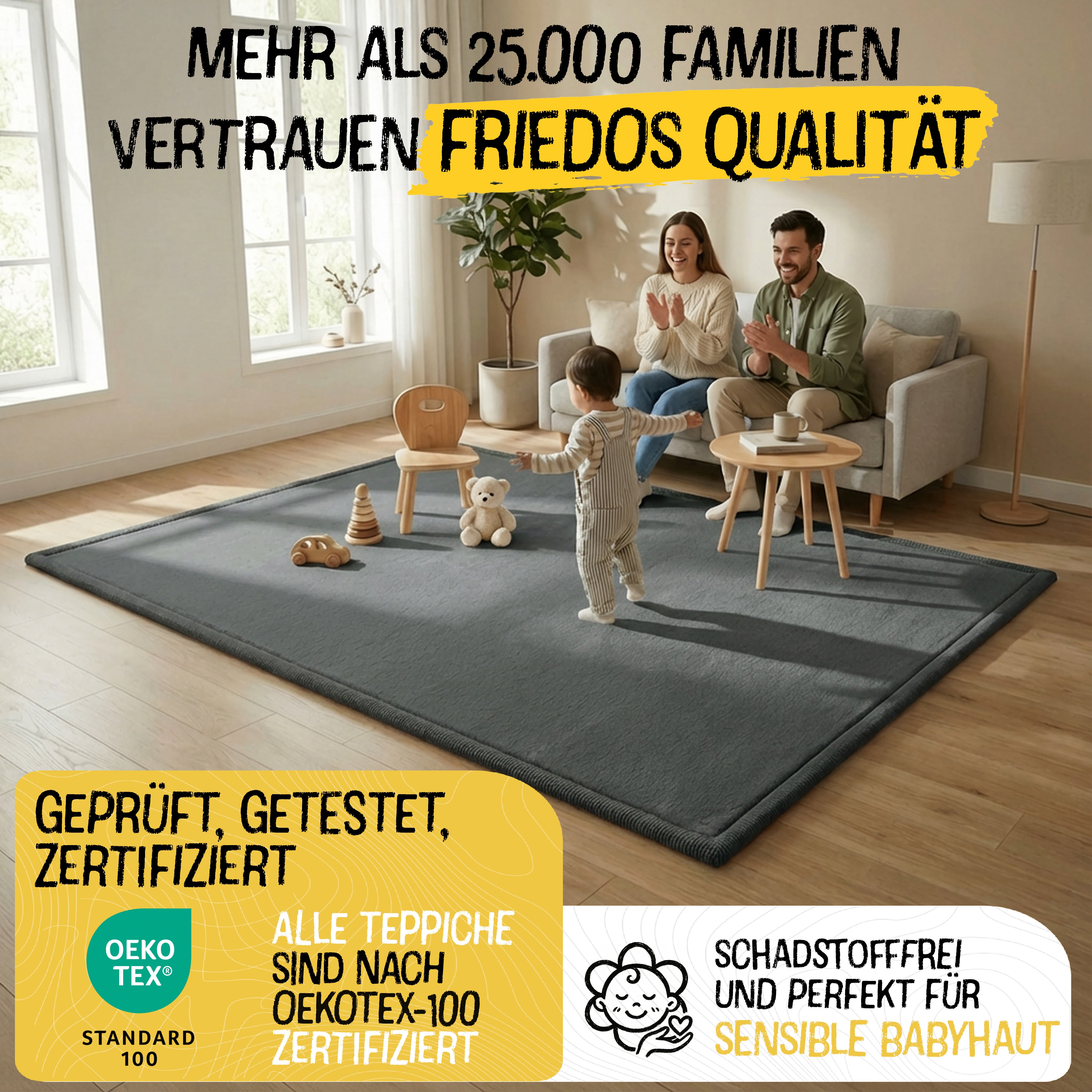 Anthrazit - Rund - 150cm - Bild 4