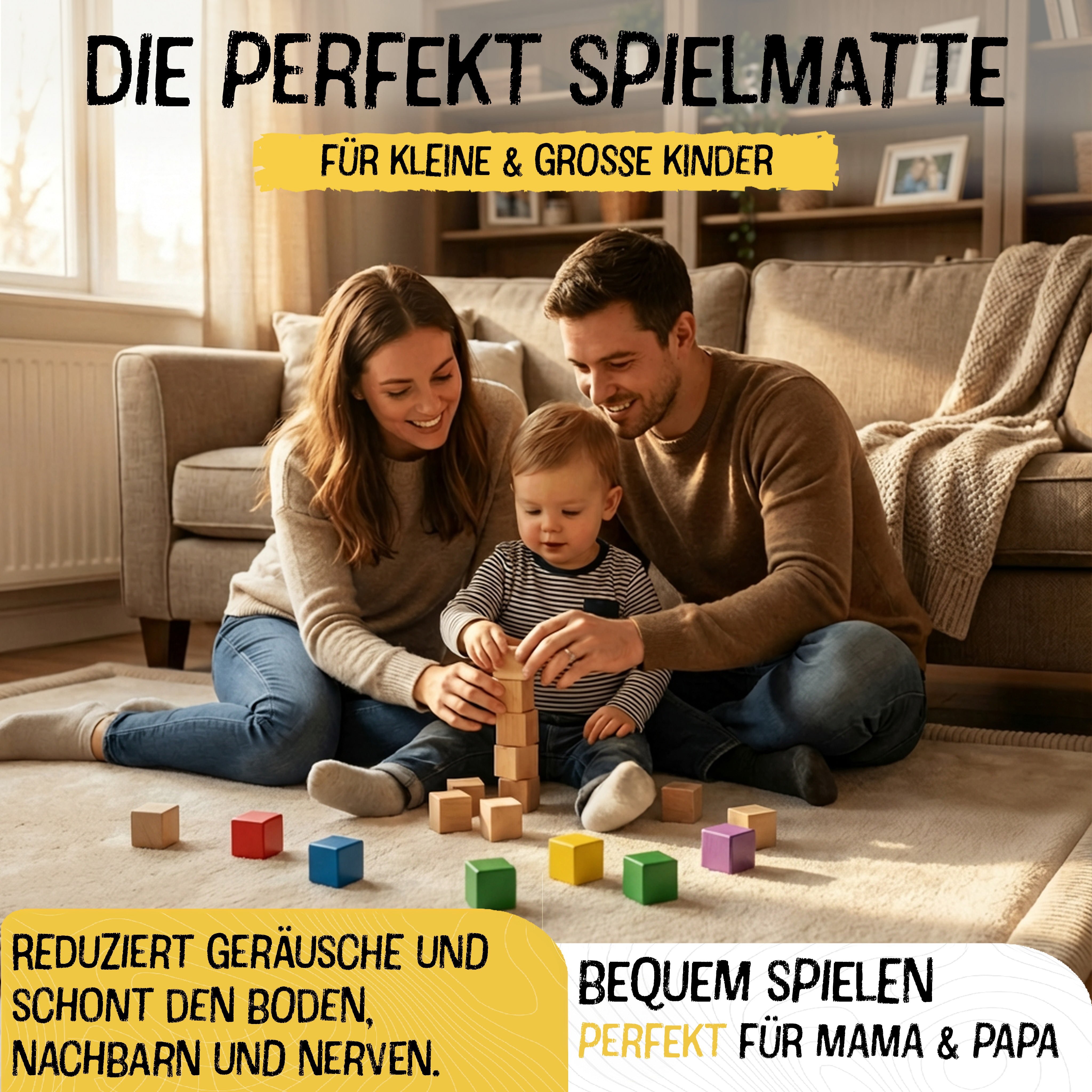 Beige - Rund - 150cm - Bild 5